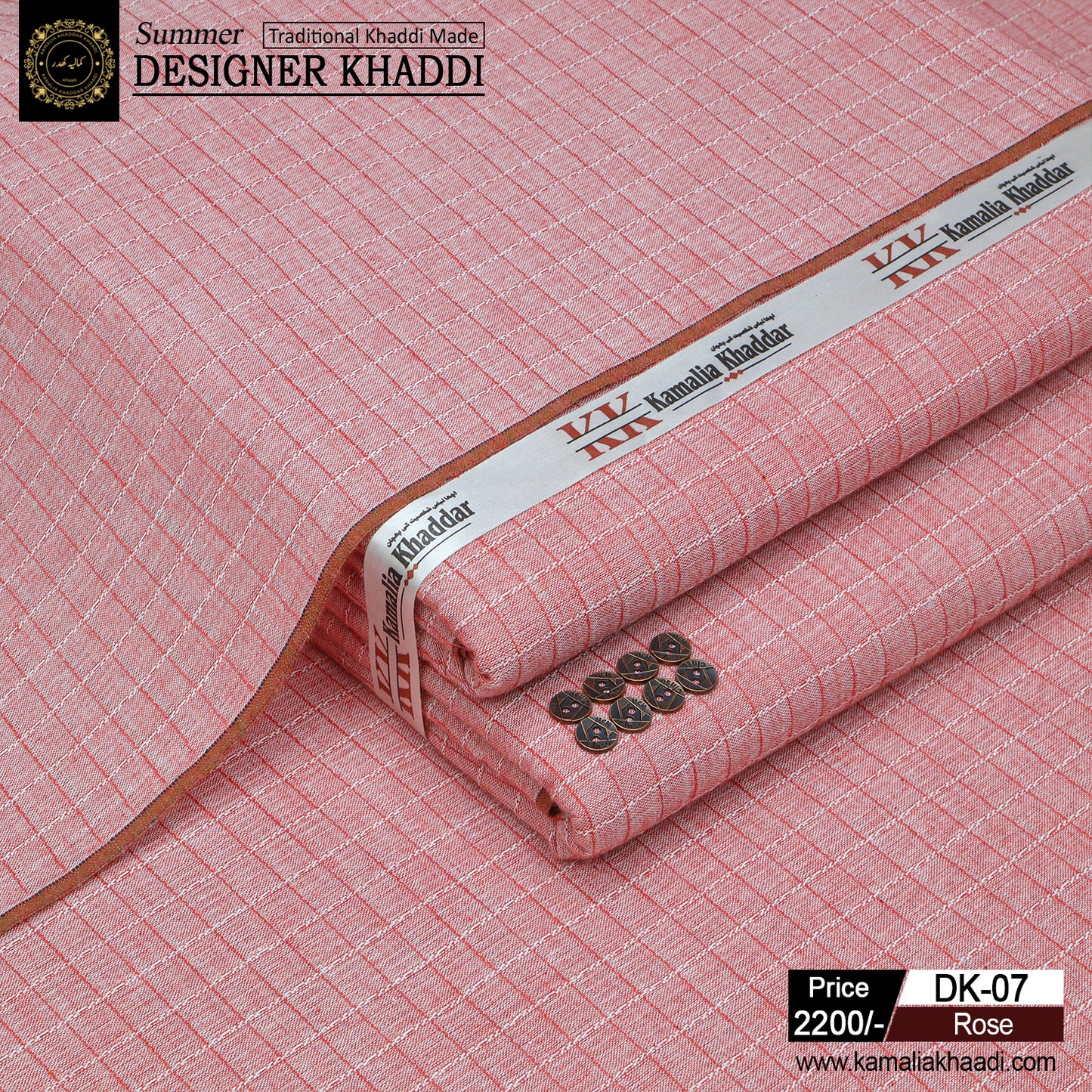 Summer Designer Khaddi - Rose dk7