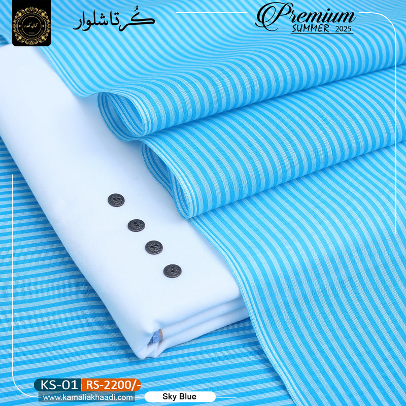 Sky Blue Summer Kurta Shalwar