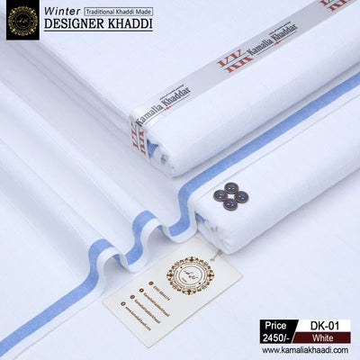 Winter Designer Khaddi - White