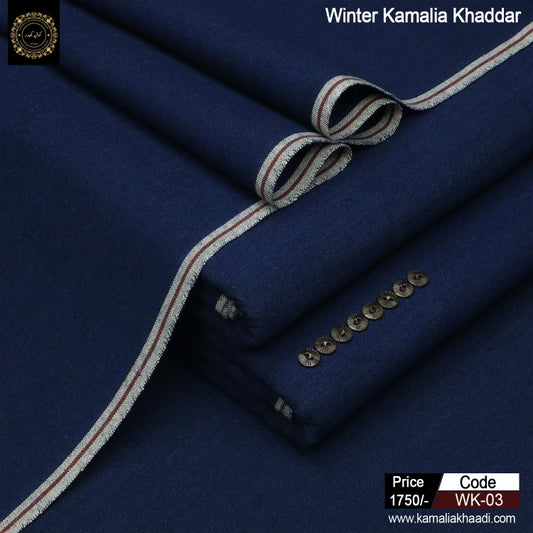 Winter Kamalia Khaddar - Navy Blue