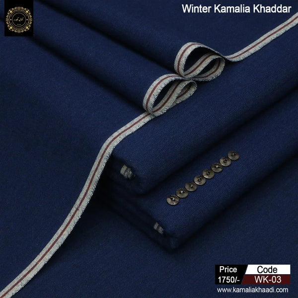 Winter Kamalia Khaddar - Navy Blue