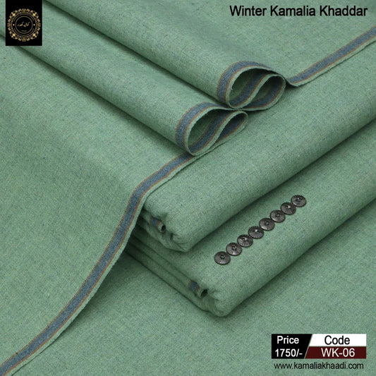 Winter Kamalia Khaddar - Sea Green