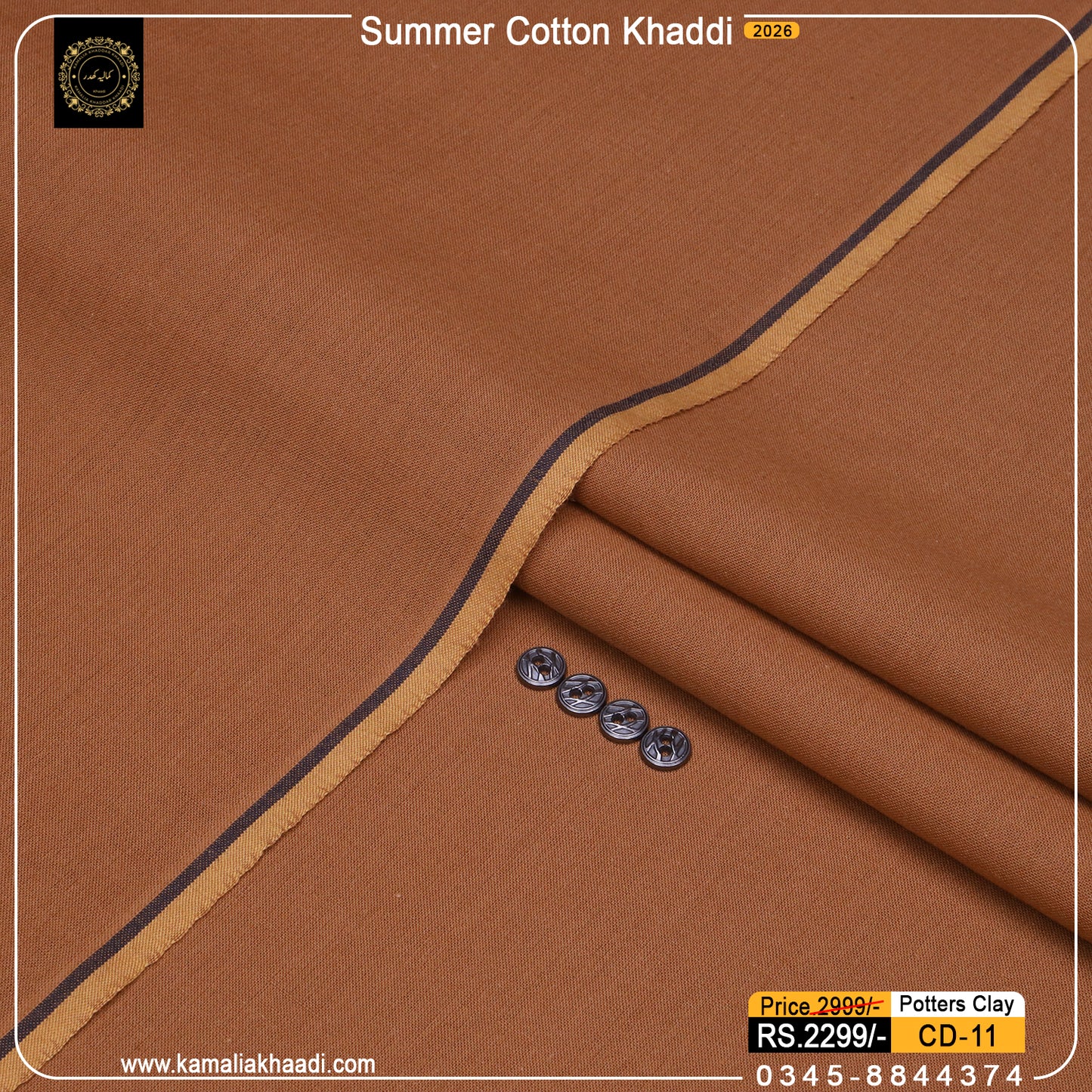 Summer Cotton Khaddi – Potters Clay