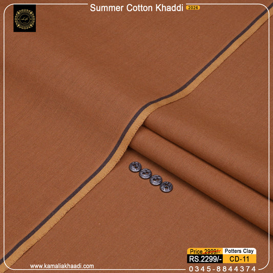 Summer Cotton Khaddi – Potters Clay