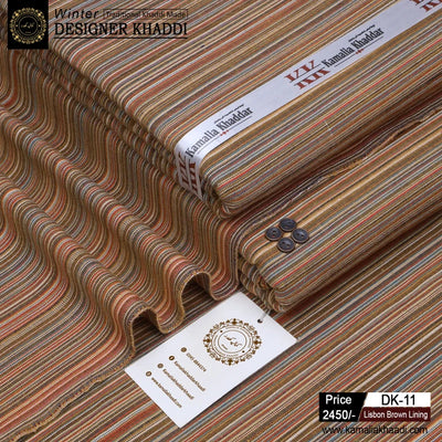 Winter Designer Khaddi - Lisbon Brown