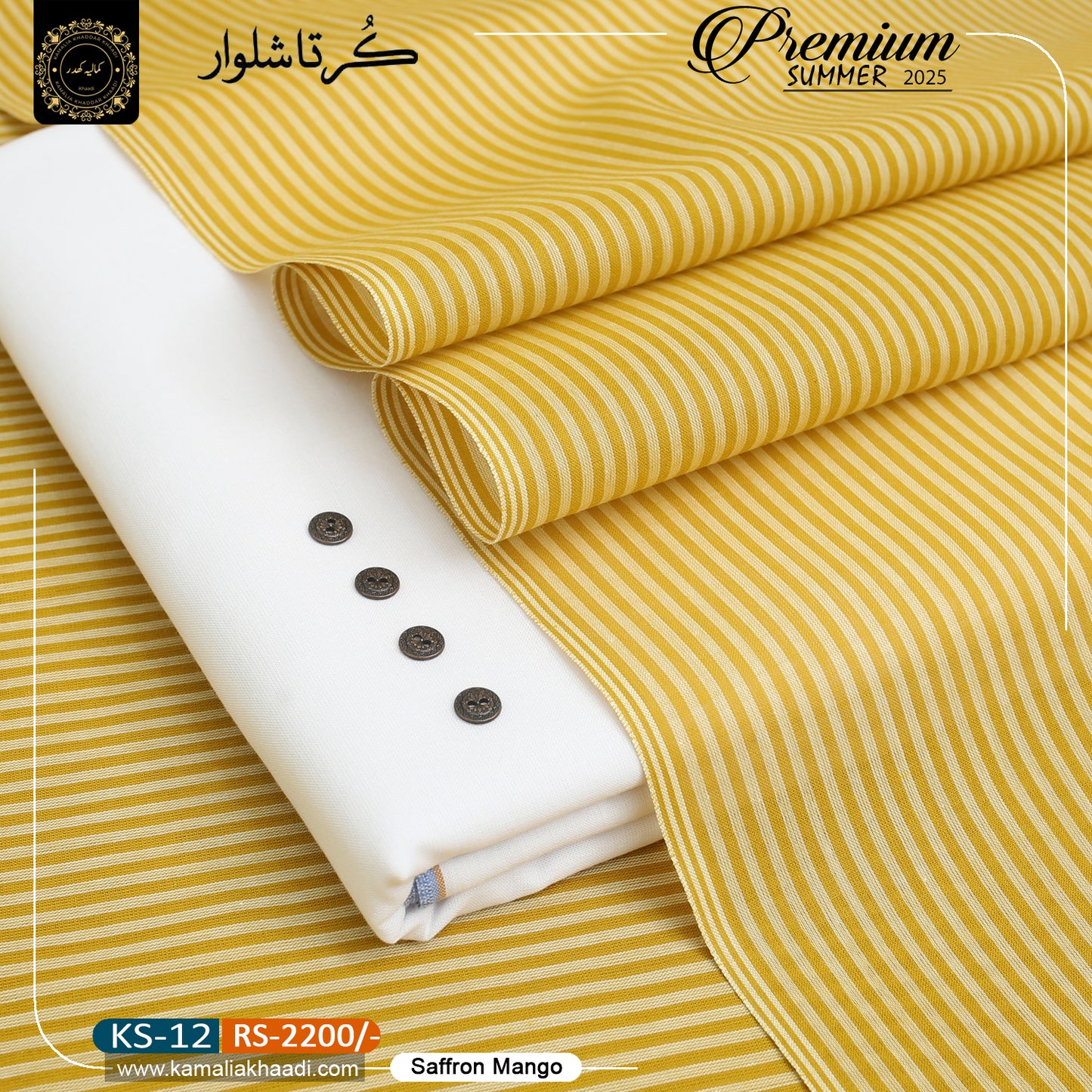 Saffron Mango Summer Kurta Shalwar