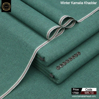 Winter Kamalia Khaddar - Forest Green