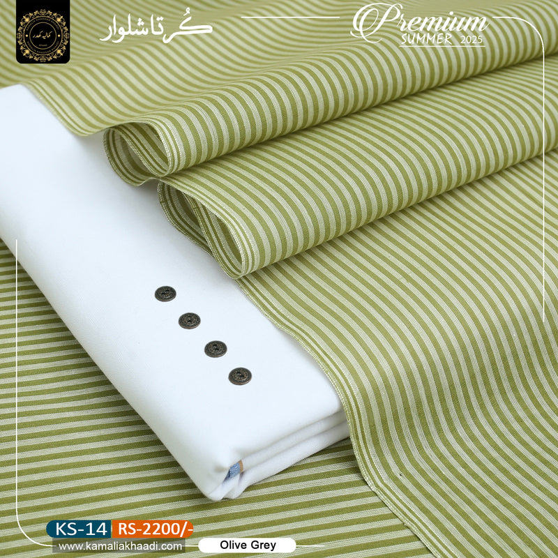 Olive Summer Kurta Shalwar