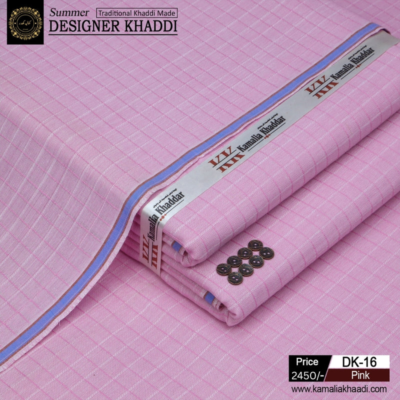 Summer Designer Khaddi - Pink Rose dk16