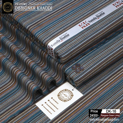 Winter Designer Khaddi - Rangoon Green Lining