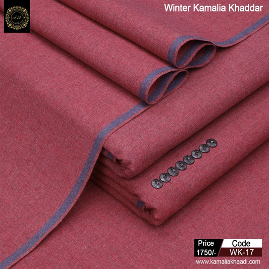 Winter Kamalia Khaddar - Red Rose