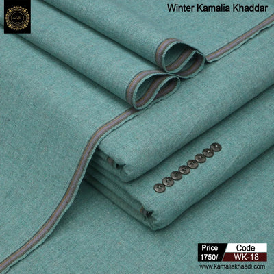 Winter Kamalia Khaddar - Greenish Gray
