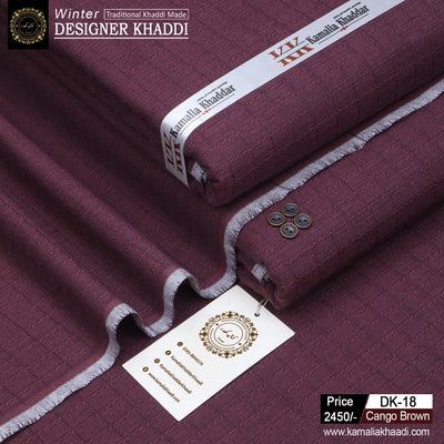 Winter Designer Khaddi - Carigo Brown