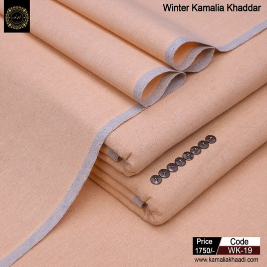 Winter Kamalia Khaddar - Peach