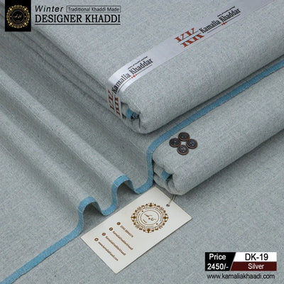 Winter Designer Khaddi - Silver