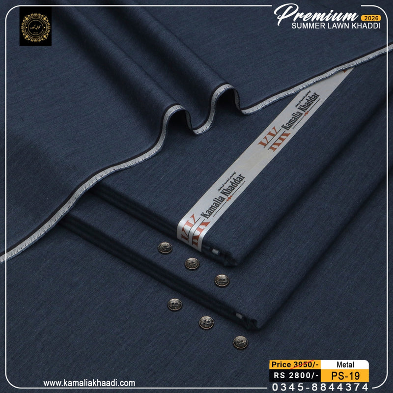 Premium Summer Lawn Khaddi - Metal