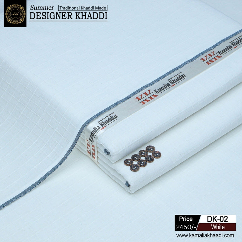 Summer Designer Khaddi - White dk2