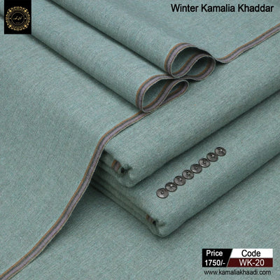 Winter Kamalia Khaddar - Mint Green