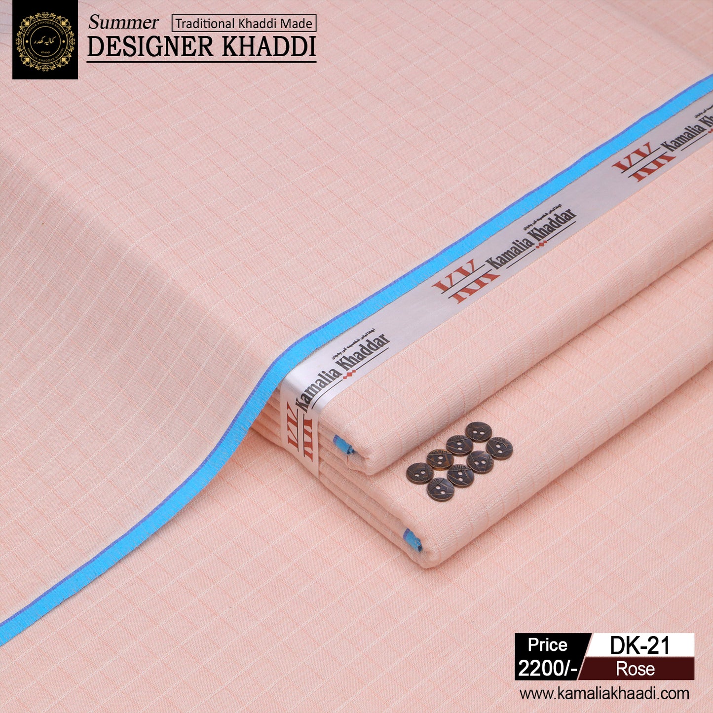 Summer Designer Khaddi - Rose