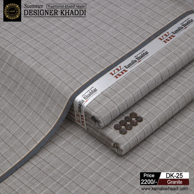 Summer Designer Khaddi - Metal Granite