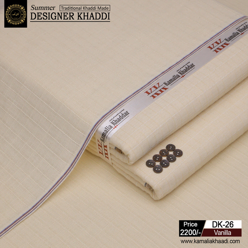 Summer Designer Khaddi - Vanilla