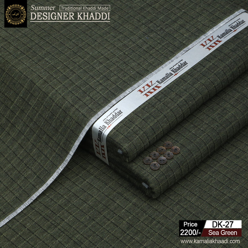 Summer Designer Khaddi - Sea Green