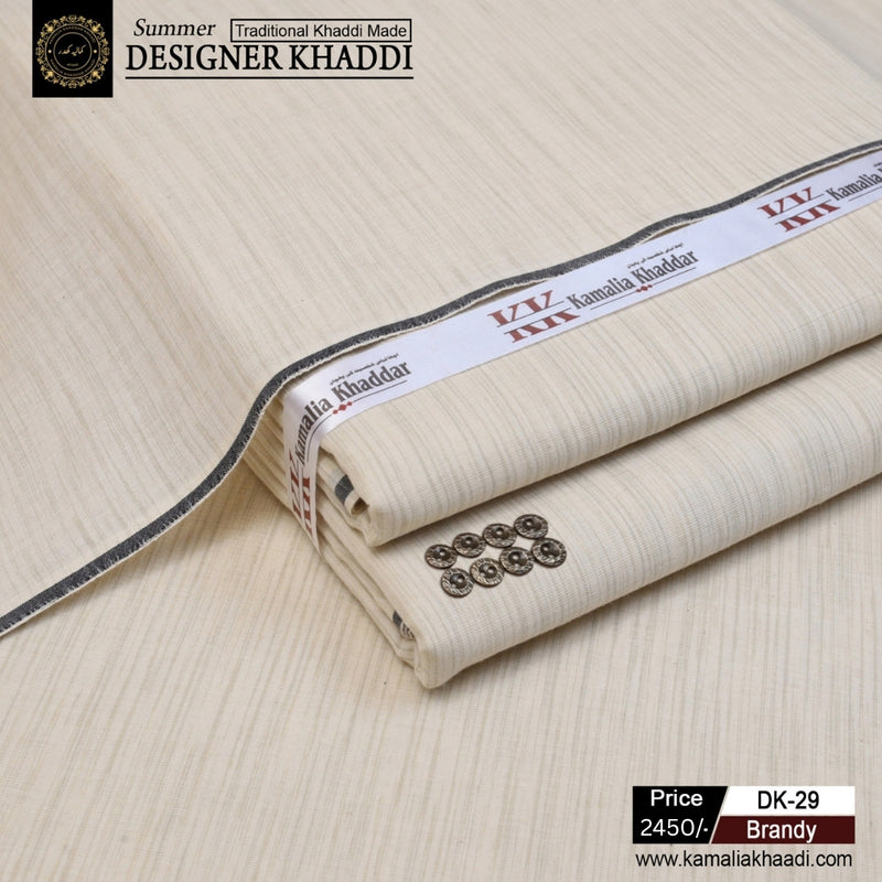 Summer Designer Khaddi - Brandy dk29