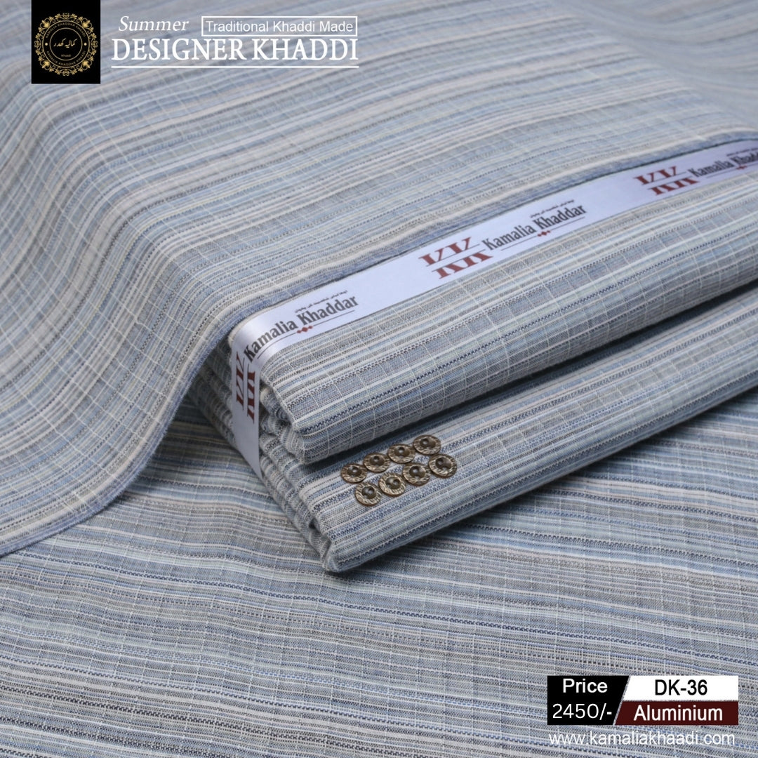 Summer Designer Khaddi - Aluminium dk36