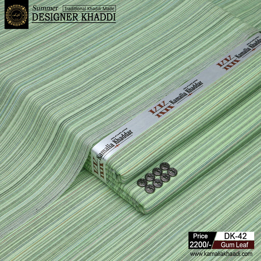 Summer Designer Khaddi - Gum Leaf