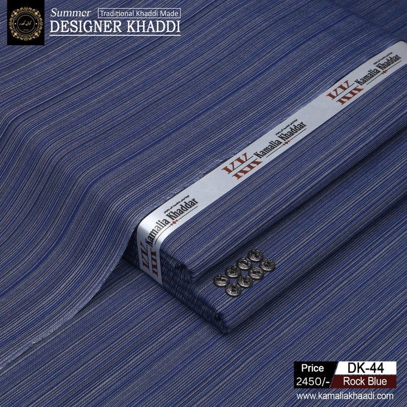 Summer Designer Khaddi - Rock Blue dk44