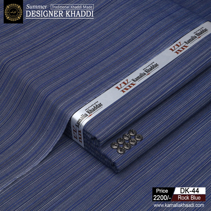 Summer Designer Khaddi - Rock Blue