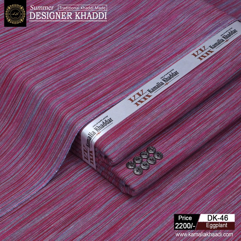 Summer Designer Khaddi - Eggplant