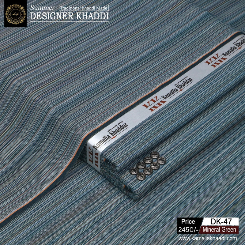 Summer Designer Khaddi - Mineral Green dk47