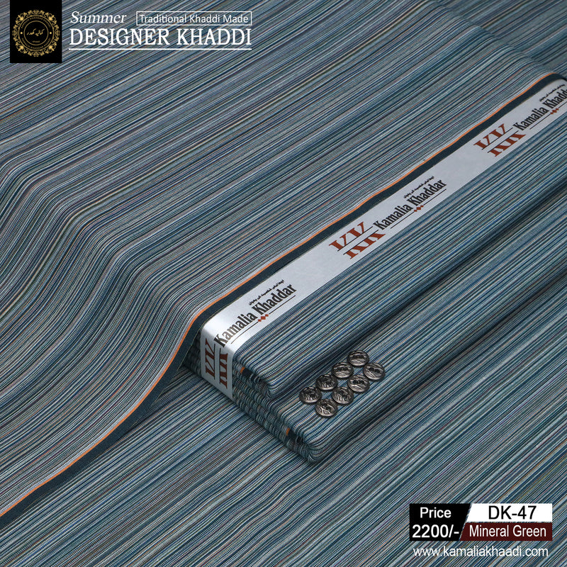 Summer Designer Khaddi - Mineral Green