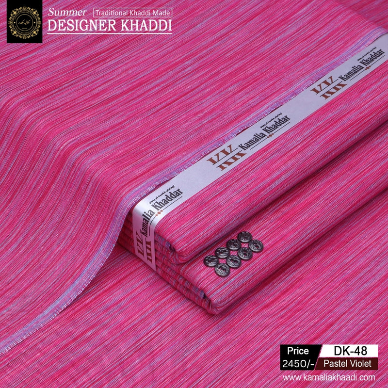 Summer Designer Khaddi - Pastel Violet dk48