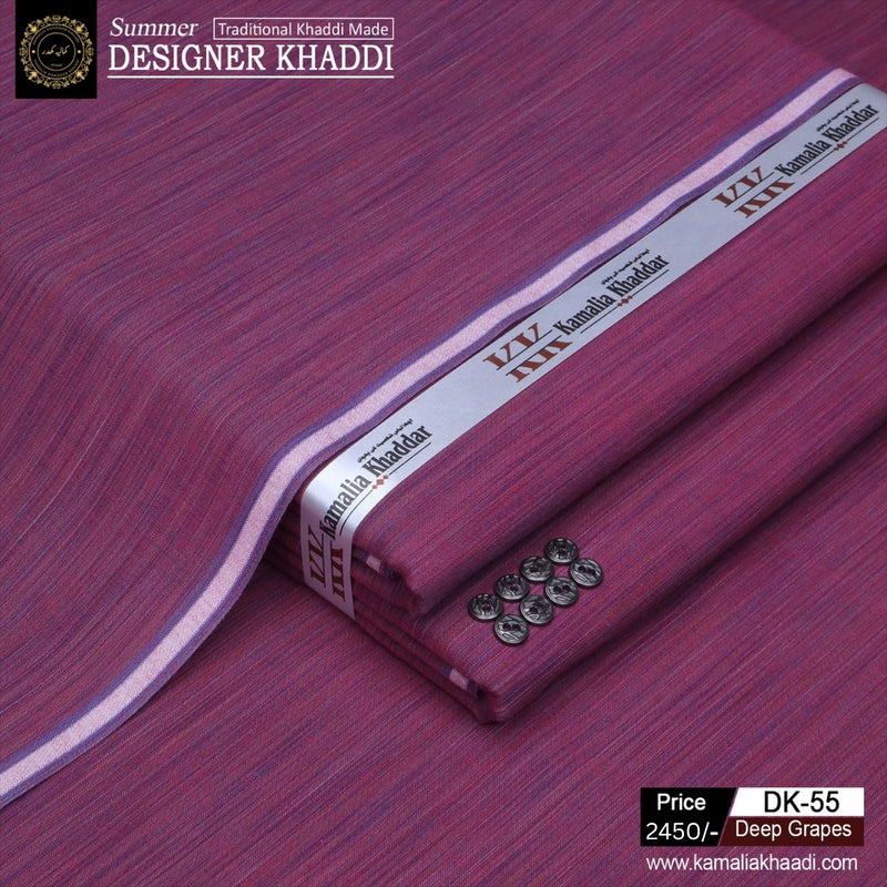 Summer Designer Khaddi - Deep Grapes dk55