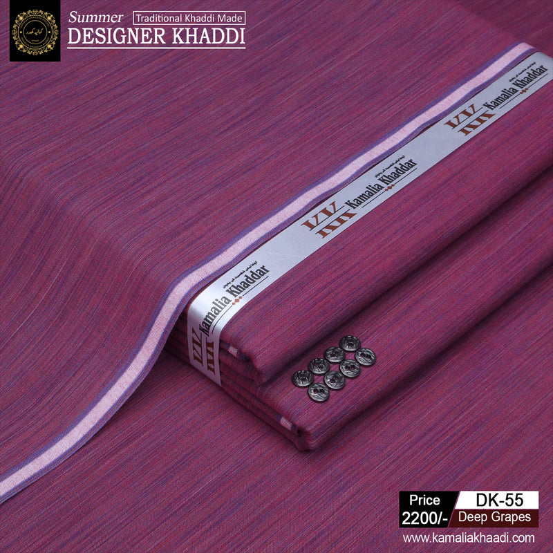 Summer Designer Khaddi - Deep Grapes dk55