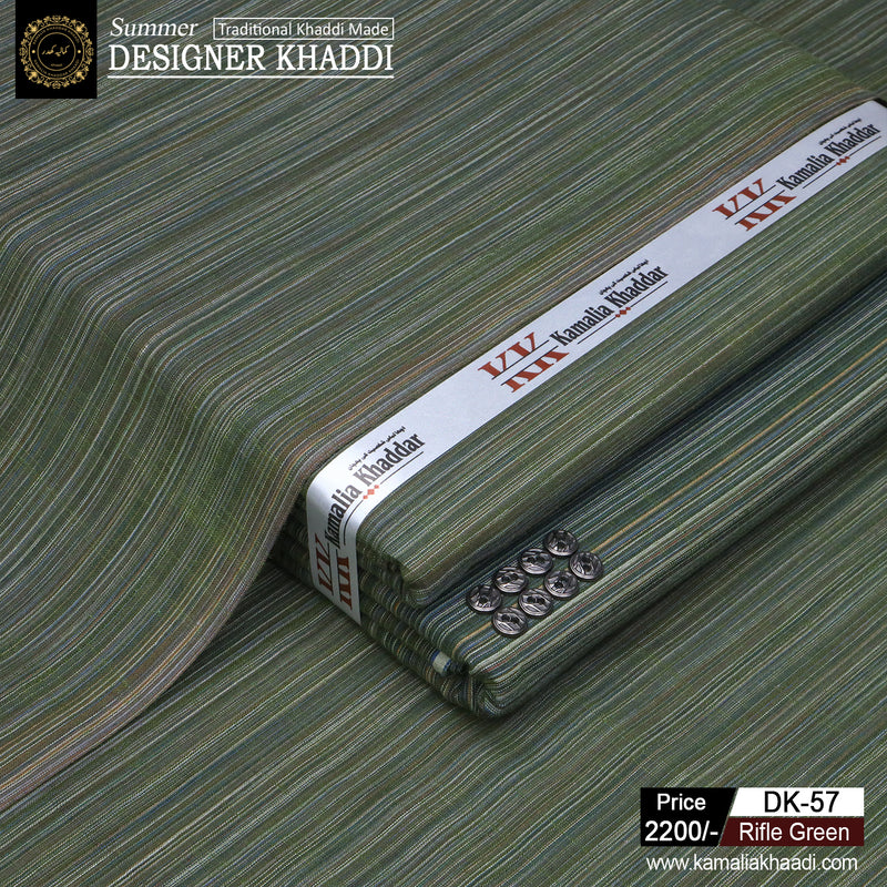 Summer Designer Khaddi - Rifle Green dk57