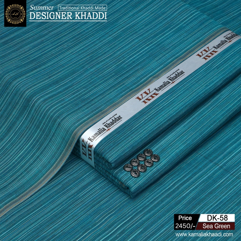 Summer Designer Khaddi - Seagreen dk58