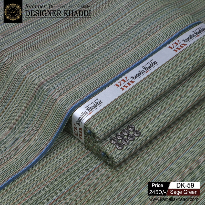 Summer Designer Khaddi - Sage Green dk59
