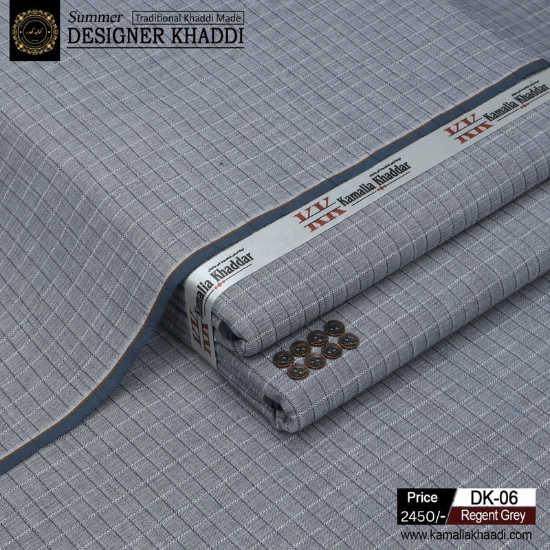 Summer Designer Khaddi - Regent Grey dk6