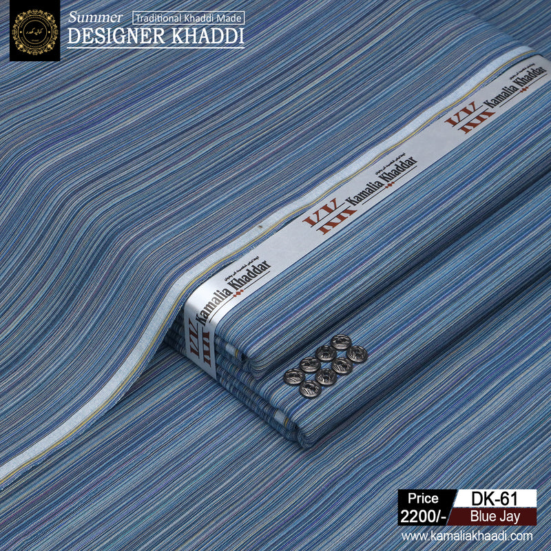 Summer Designer Khaddi - Blue Jay dk61