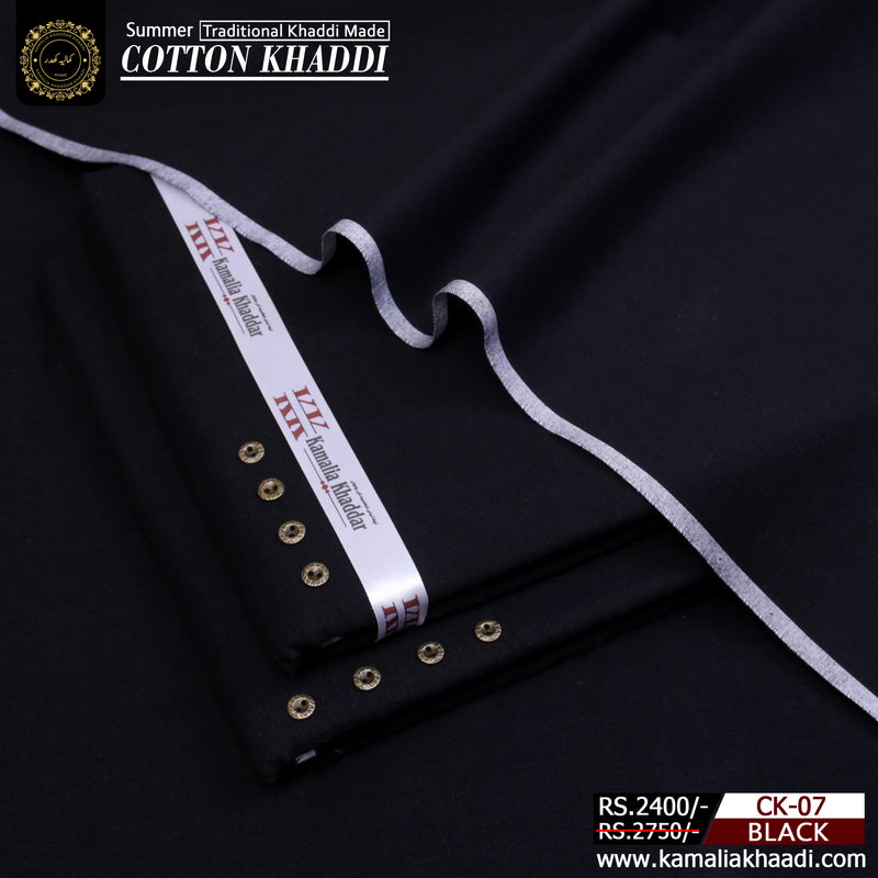 Black Summer Cotton Khaddar