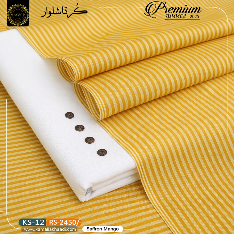 Saffron Mango Summer Kurta Shalwar ks12
