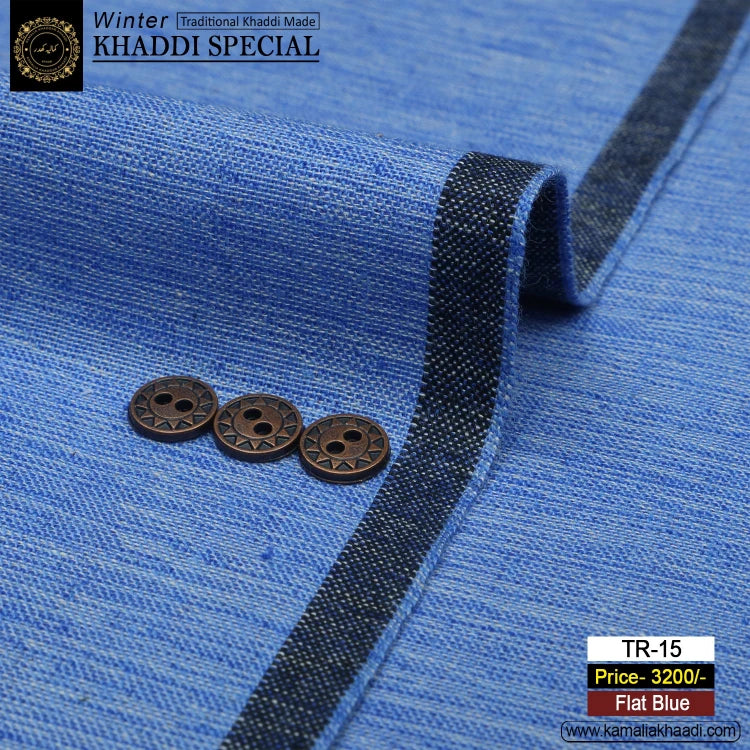 Winter Khaddi Special - Flat Blue