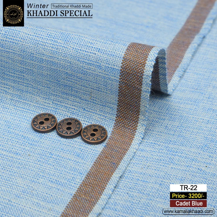Winter Khaddi Special - Cadet Blue