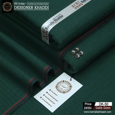 Winter Designer Khaddi - Gable Green