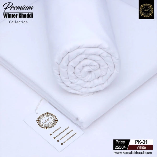 Premium Winter Khaddi - White