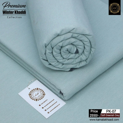 Premium Winter Khaddi - Greenish Grey