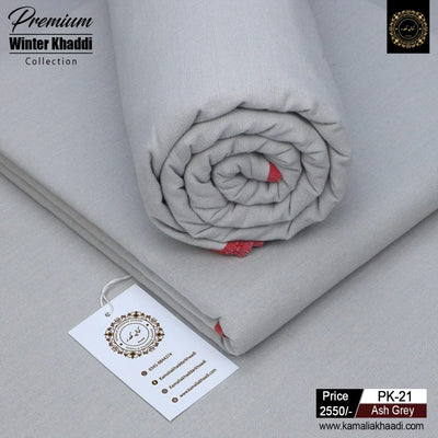 Premium Winter Khaddi - Ash Gray
